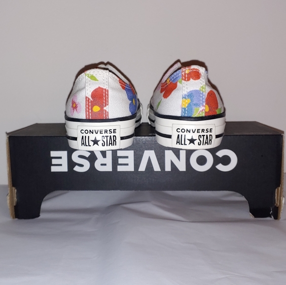 Pretty floral watercolor low ride converse - Picture 4 of 6